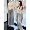 Conjunto de Roupa para o Início da Primavera 2026: Estilo Coreano Super Estiloso, Moda Madura Deslumbrante, Conjunto de Top Streetwear Chique e de Alta Qualidade