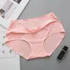 Agujeros Transpirables, Panties Sin Costuras de Seda Helada, Bragas de Una Pieza para Mujer, Entrepierna de Algodón, Cintura Media, Panties de Tallas Grandes