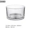 Vaso de vela, recipiente de vidrio transparente, taza vacía para aromaterapia, candelabro romántico para dormitorio, adornos, vaso de vidrio rociable multicolor