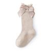 Calcetines de primavera para bebé, nuevos calcetines de algodón de malla hueca con lazo para niña, calcetines de media pierna de princesa