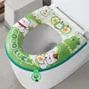 Almofada de assento de vaso sanitário impermeável e lavável, adequada para todas as estações, com fragrância, alça e zíper, para uso doméstico