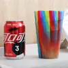 Taza de silicona de 40 ml, taza de silicona colorida y genial, taza para beber resistente a caídas para exteriores, se puede especificar el color, logotipo, especial transfronterizo