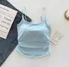 Top de tirantes Ruched Puro y Sexy Espalda Hermosa Capa Base Adelgazante Ropa Exterior Top Bandeau con Copas Fijas para Envolver el Pecho Mujer