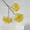 Flor Artificial 3 Cabeças de Buganvília, Decoração de Palco de Casamento, Materiais para Buquê de Rosas, Itens de Decoração para Casa