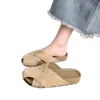 Medias Pantuflas Cerradas de Suela Gruesa para Mujer, Moda de Verano para Exteriores, Súper Populares, Suela Suave, Versátiles, Transpirables, Mocasines Antideslizantes