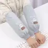 Mangas Protetoras Impermeáveis e à Prova de Óleo Oversized de Desenho Animado para Outono e Inverno, Mangas Estendidas Anti-Manchas para a Cozinha, Capas de Manga Fofas para Adultos
