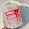 Pinza para el Cabello Rosa Linda Infantil Moño Pinza Pequeña para el Cabello Flequillo Lindo Lateral Pinza de Pato Accesorios para el Cabello Femeninos Dopamina