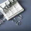 18*24mm Grande Corrente Acrílica Colorida Fivela Pingente de Bolsa Chaveiro Acessórios de Joias DIY Fábrica Atacado