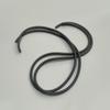 Tira de Espuma de Silicona Resistente a Altas Temperaturas de 1/2/3/4-40mm Sellado Esponja Negra Tira Redonda Antideslizante Impermeable Tira Insonorizada