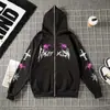 Nuevo cárdigan de araña Y2K 2024, suéter con cremallera completa para hombre, chaqueta con capucha de manga larga para primavera y otoño, para pareja