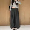 Pantalones holgados de tobillo color café para mujer, nuevo estilo coreano de otoño, pantalones anchos casuales y holgados, talla petite, pantalones tipo capullo de flor
