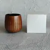 Xícara de Chá de Madeira Simples Restaurante Casa Alça Caneca de Café Presente Copo de Madeira Ziziphus Spinosae Criativo Pequeno Copo de Água