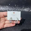 Brincos Zero-Shang Zircônia Outono/Inverno para Mulheres, Design Original, Galvanoplastia Ecológica, Pino de Prata S925, Atacado para Lojas, Cuidado com o Furo da Orelha
