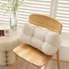 Cojín lumbar de felpa de maíz con forma de hueso para asientos, almohadilla de respaldo protectora para la cintura, transpirable para el verano, adecuado para estar sentado durante mucho tiempo en automóviles