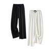Calça de Seda Gelo de Perna Larga para Verão, Caimento Solto, Tamanho Grande, Unissex, Tendência Esportiva Versátil, Que Aumenta a Altura, Casual, Respirável