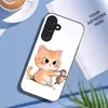 Funda para Teléfono Móvil Adecuada para Samsung S25Ultra A90 Gato S26 Vidrio Templado A16 Funda Protectora Negra A07 Ratón