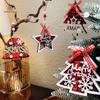 Navidad Transfronteriza Cuadros Rojos Colgante Letra Británica Arreglo Ambiente Árbol de Navidad Regalo DIY Decoración Caja de Regalo