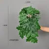 Colgante de Pared de Enredadera de Ratán Artificial Planta Verde Artificial Hoja de Manzana Manzano Cesta Colgante Enredadera Pared Rábano Verde Hoja de Siete Estrellas Colgando en la Pared