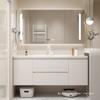 Combinación de Gabinete Inteligente para Baño Estilo Crema Lujo Ligero Moderno Simple Baño Cerámica Lavabo Integrado Lavabo Lavabo