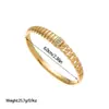 Europa e Estados Unidos venda quente novo pulseira de aço titânio micro diamante padrão diamante joia joia pulseira de aço inoxidável atacado