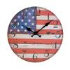 Fábrica de 16 pulgadas al por mayor explosiones transfronterizas reloj de pared retro de madera simple europeo reloj silencioso una generación de cabello