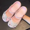 Nuevos Zuecos Antideslizantes de Ballet para Verano, Sandalias Versátiles para Uso en Exteriores con Suela Suave, Tacón Plano, Transpirables, En Stock al por Mayor