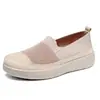 Zapatos de Verano para Mujer 2026, Nuevos Transpirables, Antideslizantes, Resistentes al Desgaste, Bloques de Color, Zapatos Planos Versátiles, Casuales, Cómodos, Slip-Ons de Suela Suave