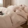 Juego de Cuatro Piezas de Gasa Jacquard de Doble Capa 100% Algodón Puro Grado A Materno e Infantil Transpirable Juego de Ropa de Cama para Dormir Desnudo Se Puede Emitir Factura