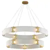 Lámpara de araña para restaurante transfronterizo, luz de anillo circular de lujo ligero, lámpara colgante de cristal personalizada para sala de estar, recepción de hotel, vestíbulo, modelo nuevo 2026