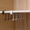 Nuevo Estante de Almacenamiento de Hierro Estilo Chino de Doble Fila con Doce Ganchos para Montar en la Pared para Colgar Llaves, Bolsas y Artículos Varios Encima del Zapatero de la Entrada