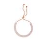 Pulsera de Circonita de Diamantes Completa de Lujo Ligero Súper Brillante Diseño Nicho Ins Celebridad de Internet Pulsera de Tirar Ajustable Joyería de Alta Gama