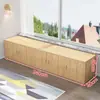 Gabinete de Madera Maciza para Ventana Saliente Gabinete de Almacenamiento Gabinete de Almacenamiento para Balcón Gabinete Bajo para Ventana de Dormitorio Se Puede Sentar en el Piso de Tatami Gabinete Largo