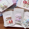 Clipes de Bico de Pato Transparentes de Resina Dongdaemun da Coreia do Sul em Formato de Colher e Garfo Pequenos para Meninas Personagem de Desenho Animado Maçã Clipe Lateral