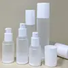 Botella de Loción de Presión de Gran Capacidad de 150 ml Personalizada de 24 Dientes Transpirable Subbotella de PET Subbotella de Limpiador Facial de 80 ml