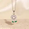 Moda Transfronteriza Accesorios de Flor de Tulipán Collar Estilo Dulce Colgante Pequeño de Flor Fresca Cadena para Suéter Versátil con Temperamento
