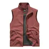 Chaleco de Lana de Doble Cara Otoño Fotografía al Aire Libre Pesca Chaleco Chaleco Multibolsillos Chaleco de Trabajo Personalizado para Hombre