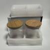 Potes de Vidro Redondos para Armazenamento, Potes Selados, Garrafas de Armazenamento para Cozinha, Potes para Temperos, Potes para Chá, Potes para Frutas Secas, Disponíveis para Conjuntos Transfronteiriços