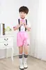 Traje de Coro Infantil para 1º de Junho Calça com Suspensório Masculina Traje Vestido Traje para Performance de Recitação de Poesia Infantil
