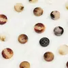 Botones Retro de Resina Color Café con Puntadas Degradadas, Botones de Cuatro Agujeros para Trajes de Negocios, Puños y Decoraciones de Camisas