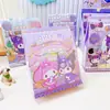 Caja de Regalo Set de Papelería de Dibujos Animados Kuromi Bolsa Sorpresa Caja Sorpresa Cuaderno de Notas Papelería para Estudiantes Paquete de Regalo Sorpresa Regalo