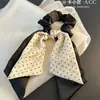 Diadema de Lunares con Lazo Mismo Estilo que Tian Xivi para Mujer, Cuerda para el Cabello de Estilo Coreano de Alta Gama, Accesorio Elástico para el Cabello de Cola de Caballo Baja