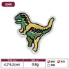 Parches Bordados de Dinosaurios Lindos Populares Transfronterizos Parches para Ropa Parches Bordados DIY Pegatinas para Fundas de Teléfono de Computadora de Dibujos Animados