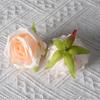 Artificial rosa cabeça flor flor parede decoração de casamento arco artificial artesanal flor de seda atacado pequeno Paris