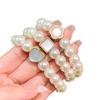 Anillo de pelo de perla de alta calidad, cuerda para el cabello, banda de goma pequeña coreana simple, pulsera para el cabello, cuerda para el cabello de doble propósito, accesorios para el cabello al por mayor