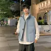 Chaleco acolchado cálido de moda versátil para deportes al aire libre de otoño e invierno para hombre, chaqueta de algodón