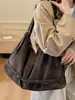 Bolso Retro de Gran Capacidad para Mujer Otoño e Invierno Casual 2025 Nuevo Bolso de Hombro Textura Popular de Este Año Bolso Tote para Viajar