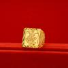 Anillo de hombre de moda simple Dragón Chino latón chapado en oro arena de Vietnam oro de 24k joyería de anillo una generación de cabello