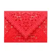 Lindo cartão de casamento com corte a laser, cartão de felicitações com envelope de renda estilo europeu, convite de casamento, cartão de felicitações de feriado, em estoque