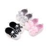 Zapatos para bebé de 0 a 1 año, zapatos para caminar para niña, zapatos de tela transpirables con suela suave y lazo, BJZ3213