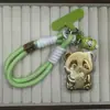 Shuibei Ouro Puro Ouro 999 Urso Feliz Chá com Leite Corrente de Pulseira Bolsa de Mão Pingente Chaveiro Presente Venda por Atacado